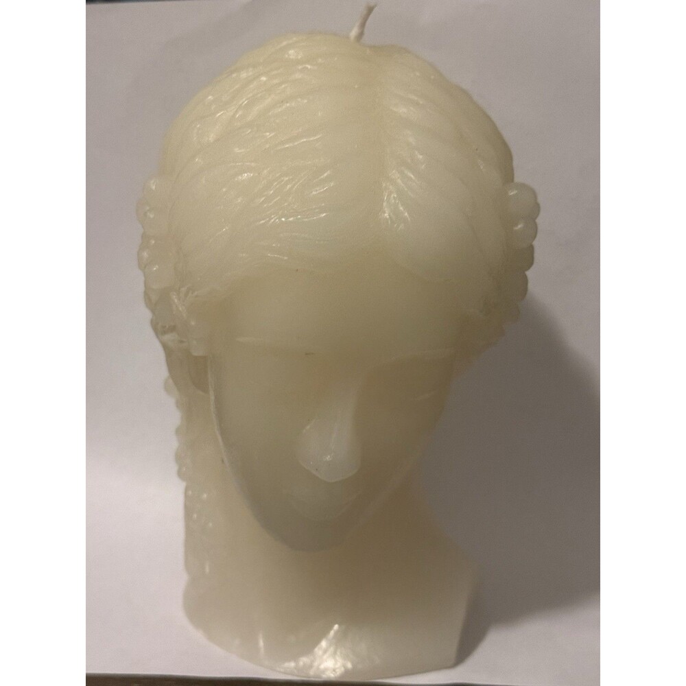 Anthropologie Candle  Head Statute Bust • Greek Antique Style Candle • 5.1” New